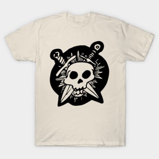 Skull & Crossed Daggers (Dark) T-Shirt